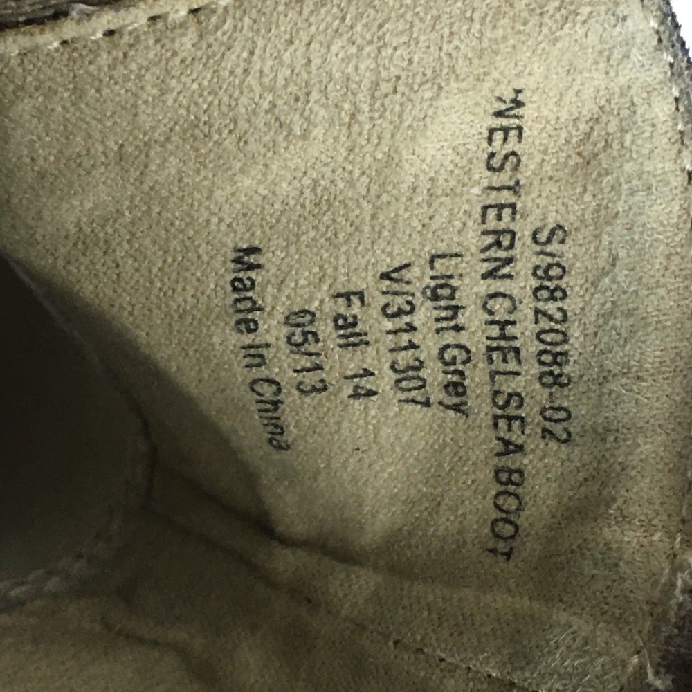 Gap Western Chelsea Boots‎ Light Gray 7 - Picture 8 of 8